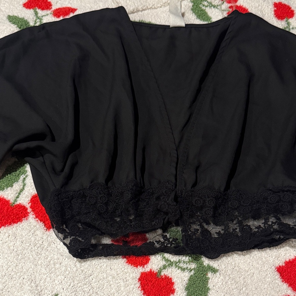 Windsor Black V-Neck Top